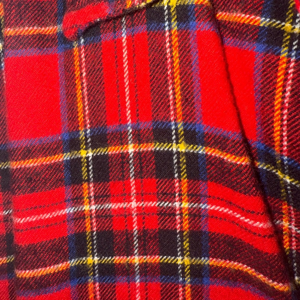 J. Crew Red Plaid Flannel Shirt - Picture 4 of 4